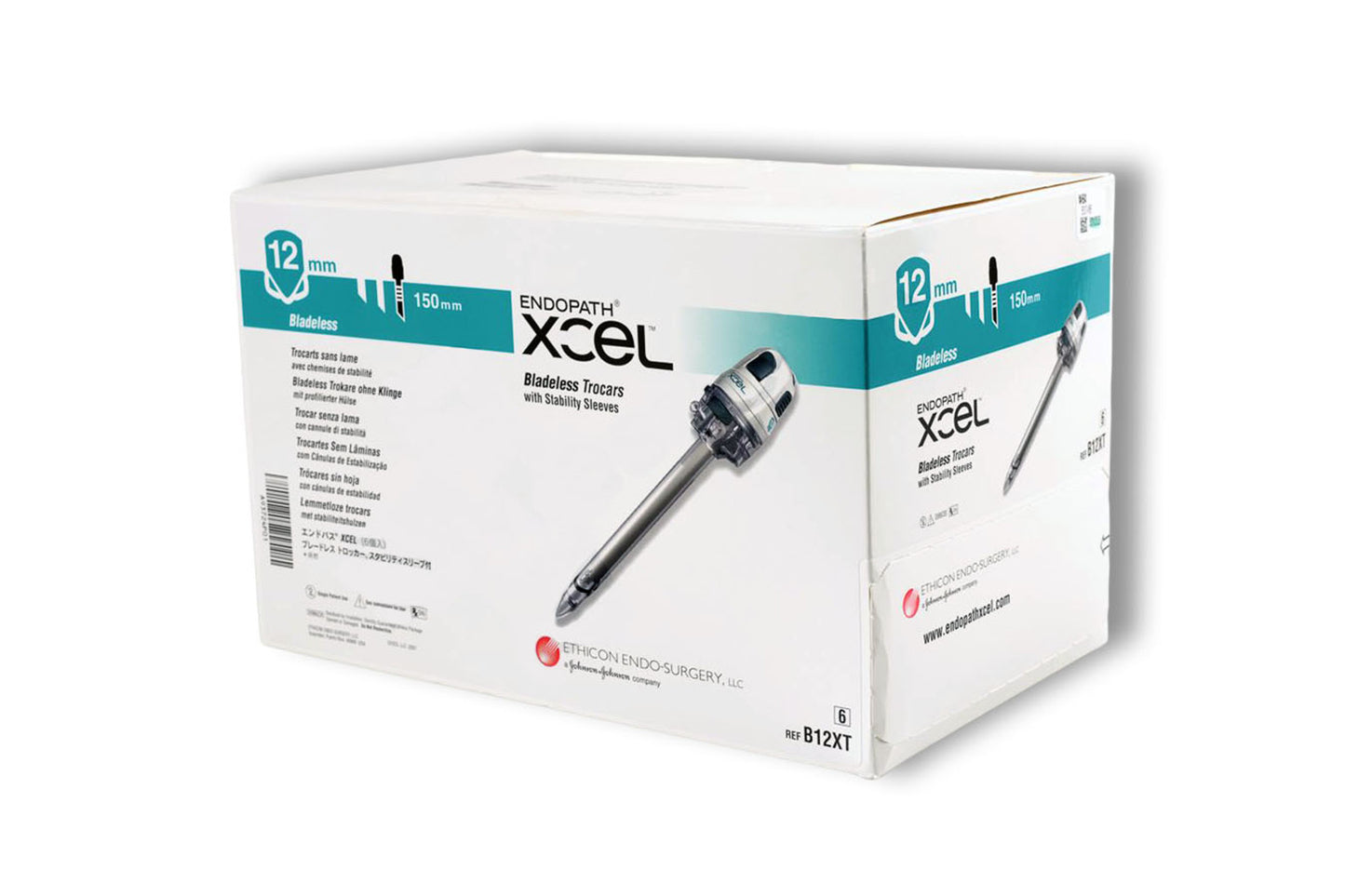 ENDOPATH XCEL Bladeless Trocar, Stability Sleeve, 12mm, 150mm Length, 6/bx (Continental US Only)