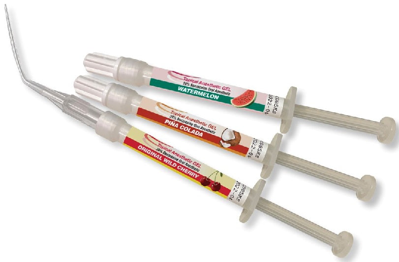 Topical Anesthetic Gel, Prefilled Unit Dose Syringe, Mint, 4 x 1.2g/pk (US Only)