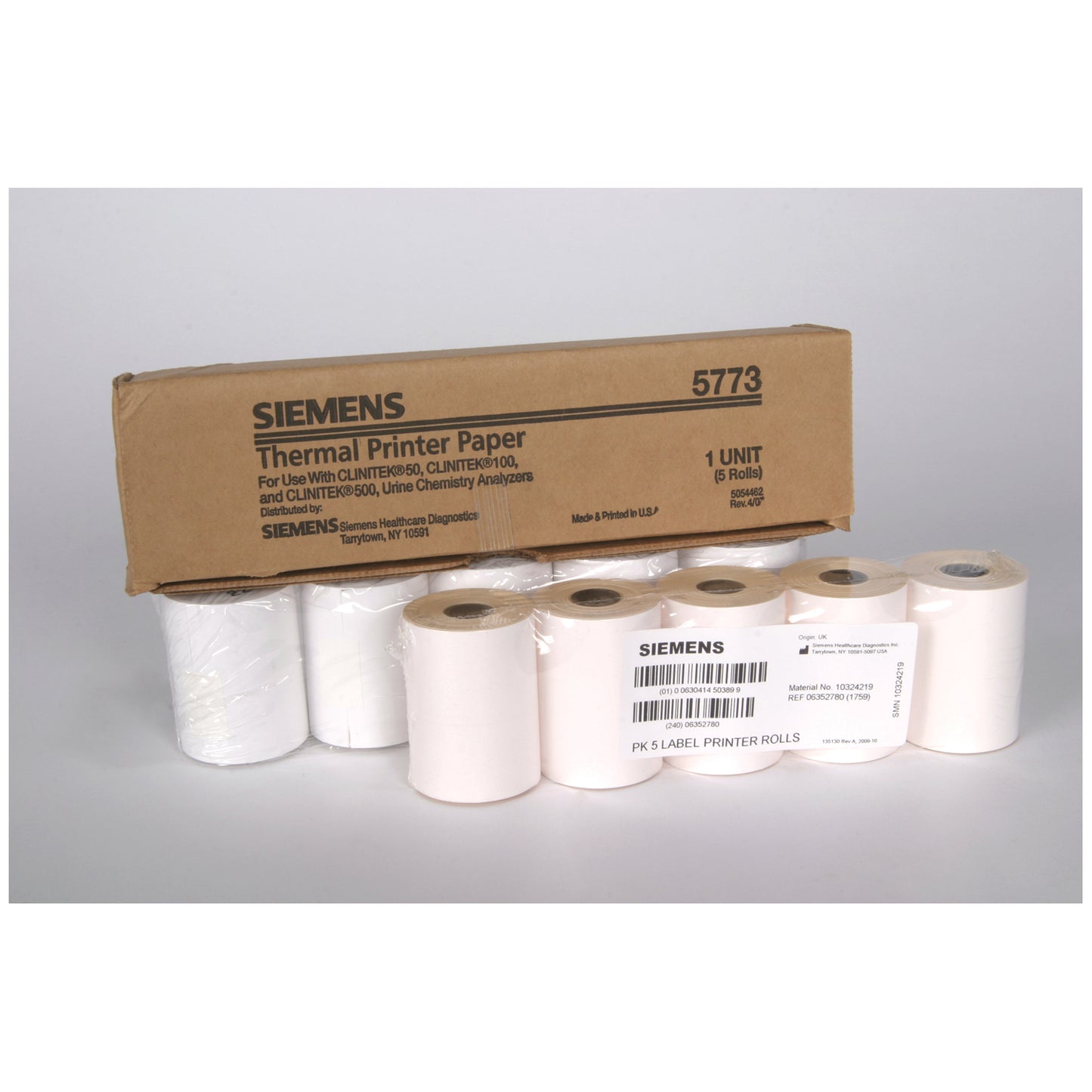 Clinitek Thermal Printer Paper, 5/pk (10328736) (US Only)