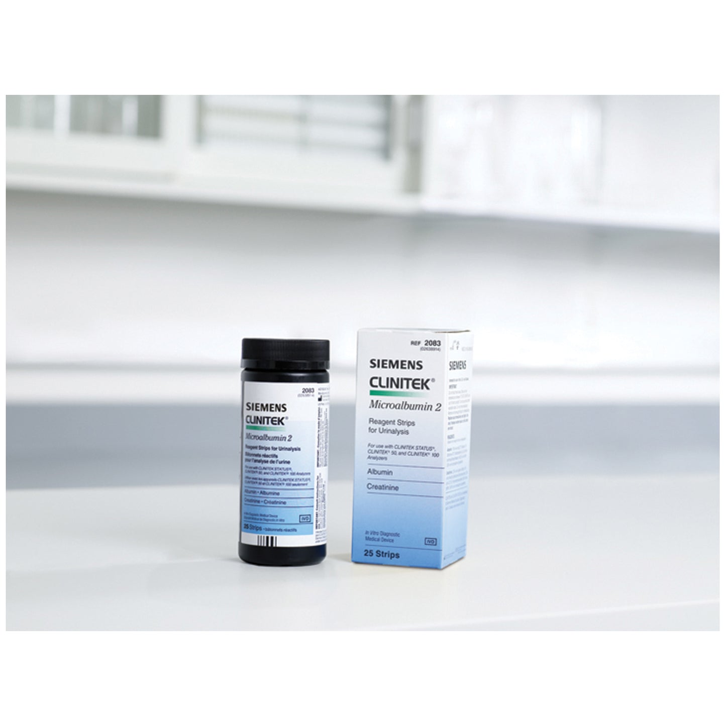 Clinitek Microalbumin Reagent Test Strips, CLIA Waived, 25/btl (10317439) (Minimum Expiry Lead is 90 days) (Item is Non-Returnable) (US Only)