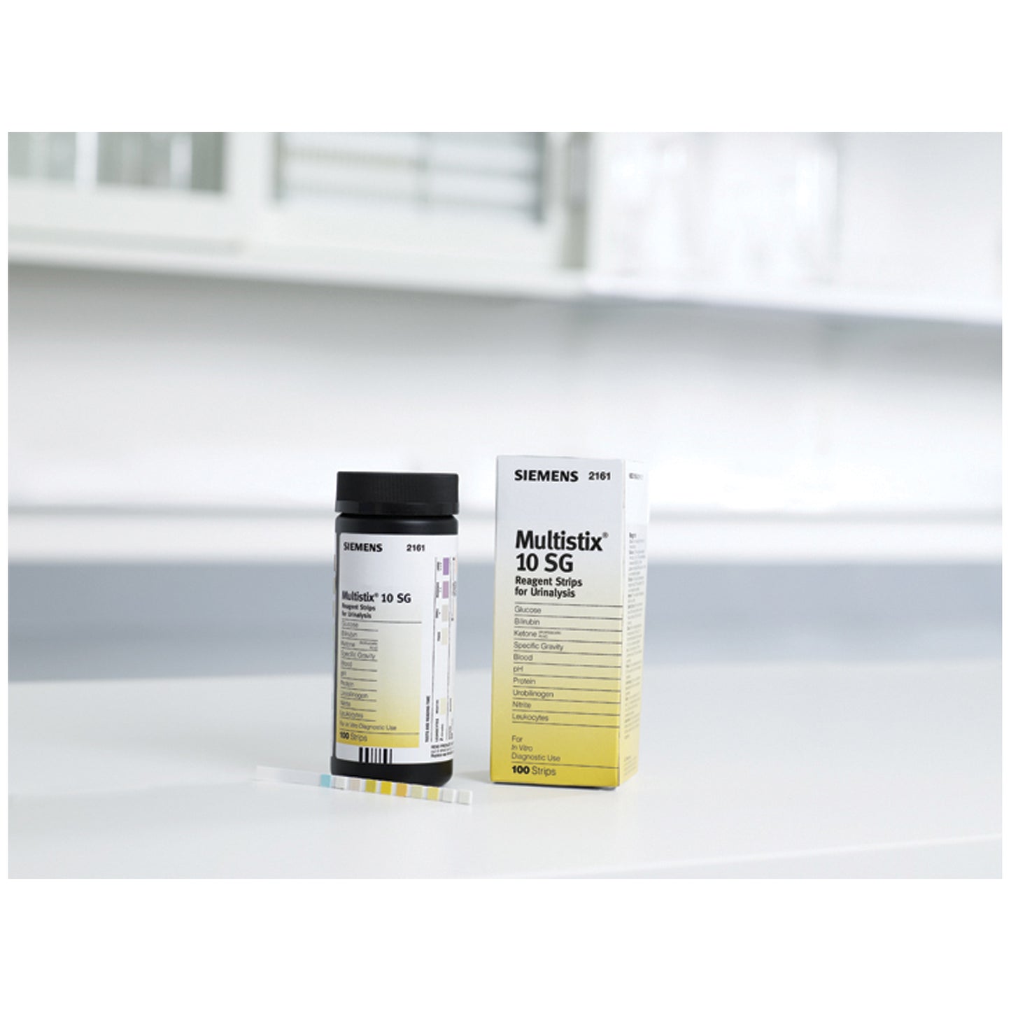 Multistix 10 SG Reagent Strips, CLIA Waived, 100/btl (91 btl/plt) (10336425) (Item is Non-Returnable) (US Only)