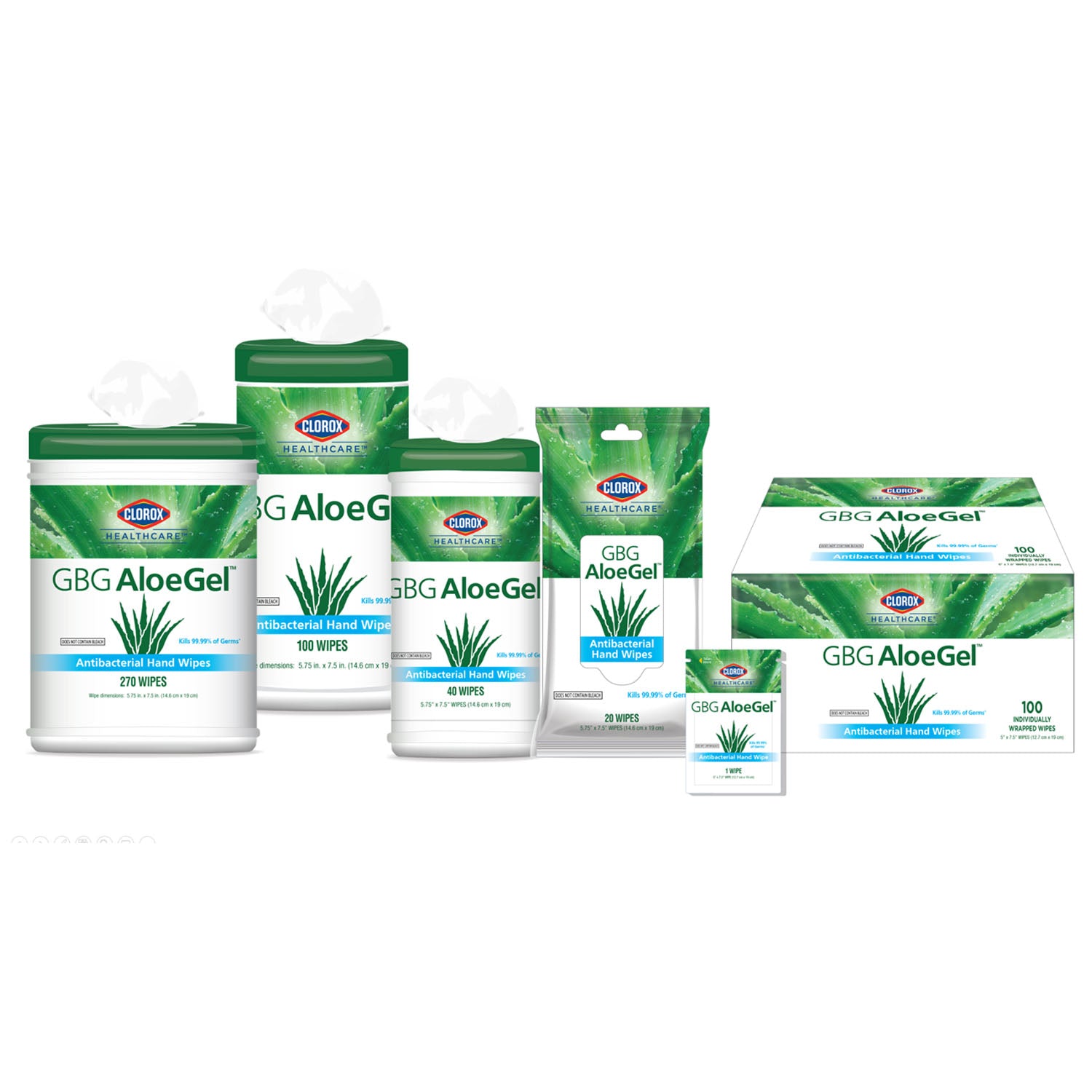 Clorox Healthcare Sanitizing Hand Wipes, 40 ct Canister, 6/cs (Item is considered HAZMAT and cannot ship via Air or to AK, GU, HI, MP, PR, VI)