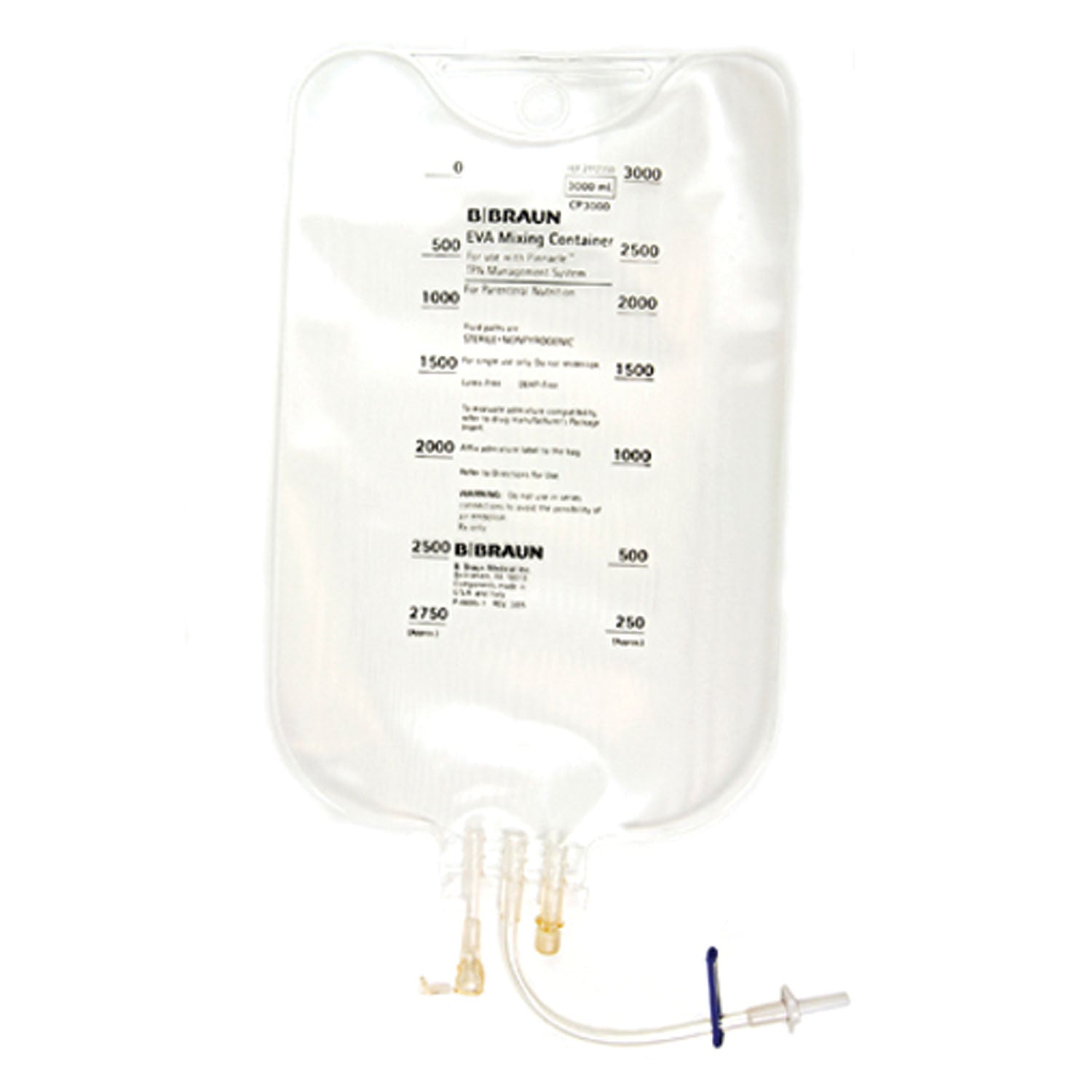 TPN Bag, Pinnacle Compounder Compatible Connector, 3000mL, 40/cs (Rx) (Continental US+HI Only)&nbsp;&nbsp;<Strong style="color:red">Max weekly quantity allowed: 10</Strong>