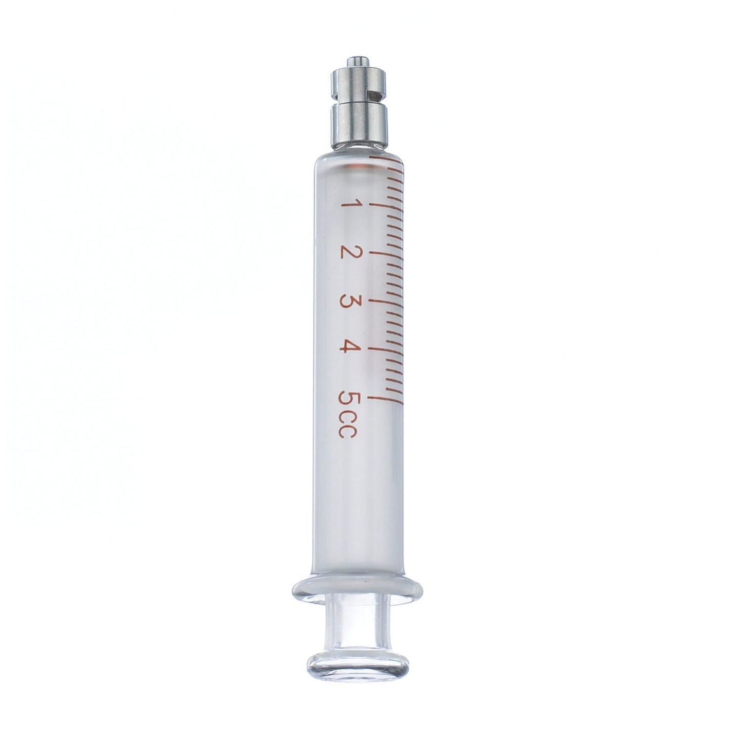 5cc Glass Loss-Of-Resistance Syringe, Luer Lock Metal Tip, 10/cs (Rx) (Item is Non-Returnable) (Continental US+HI Only, Excluding IN and ND)