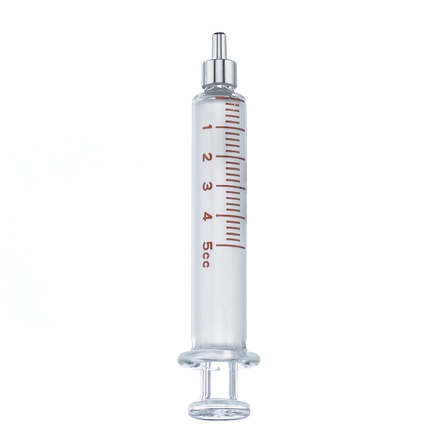 5cc Glass Loss-Of-Resistance Syringe, Luer Slip Metal Tip, 10/cs (Rx) (Item is Non-Returnable) (Continental US+HI Only, Excluding IN and ND)