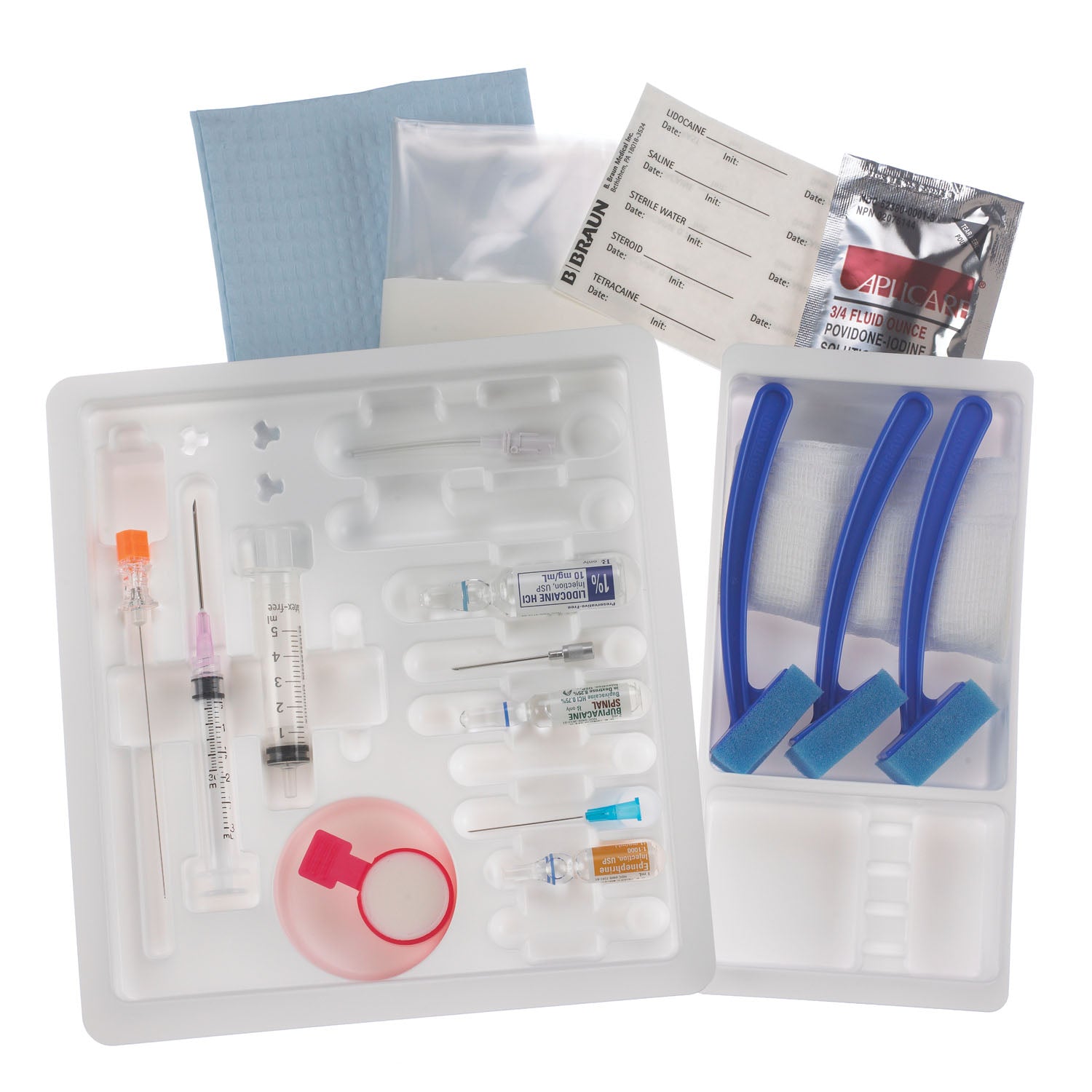 Spinal Tray, 25G x 3_" PENCAN Pencil Point Spinal Needle & Bupivacaine 0.75%, Dextrose 8.25% (Rx) (Item is Non-Returnable), 10/cs (Continental US+HI Only, Excluding IN and ND)