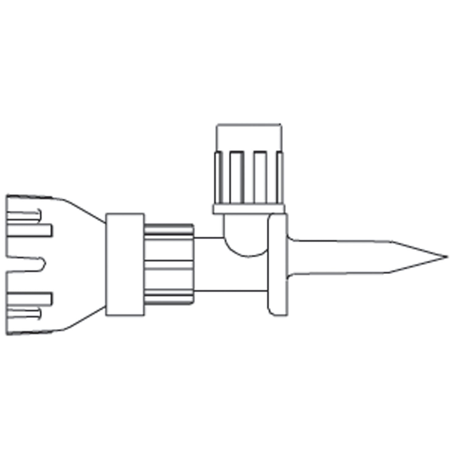 MINI-SPIKE Dispensing Pin, SAFSITE Valve, Automatic 2-Way Valve For Aspiration or Injection of Medication From Inverted Multi-Dose Vials, Luer Slip Connector, Utilizes a Bacterial Retentive Air-Venting Filter, DEHP & Latex Free (LF), 50/cs (Rx) (Item is Non-Returnable) (Continental US+HI Only, Excluding IN and ND)