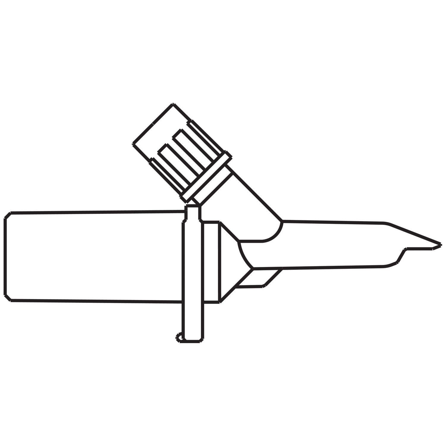 Standard Spike Dispensing Pin, "D" Hole Design, For Preparing & Dispensing Diluent or Additive From Multi-Dose Rubber-Stoppered Vials, Luer Slip Connector, Utilizes a Bacterial Retentive Air-Venting Filter, DEHP & Latex Free (LF), 50/cs (Rx) (Item is Non-Returnable) (Continental US+HI Only, Excluding IN and ND)