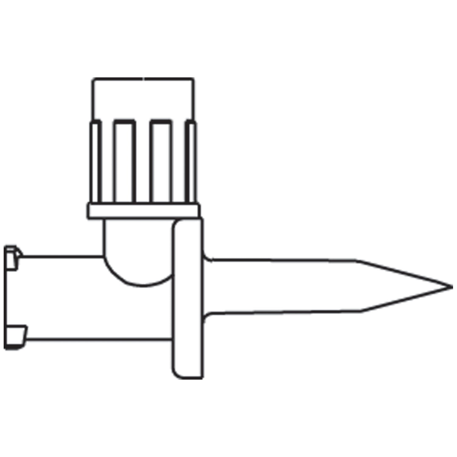 MINI-SPIKE IV Additive Dispensing Pin For Preparing & Dispensing Diluent or Additive From Multi-Dose Rubber-Stopper Vials, Utilizes a Bacterial Retentive Air-Venting Filter, Proximal Luer Lock Connector, 50/cs (Rx) (Item is Non-Returnable) (Continental US+HI Only, Excluding IN and ND)