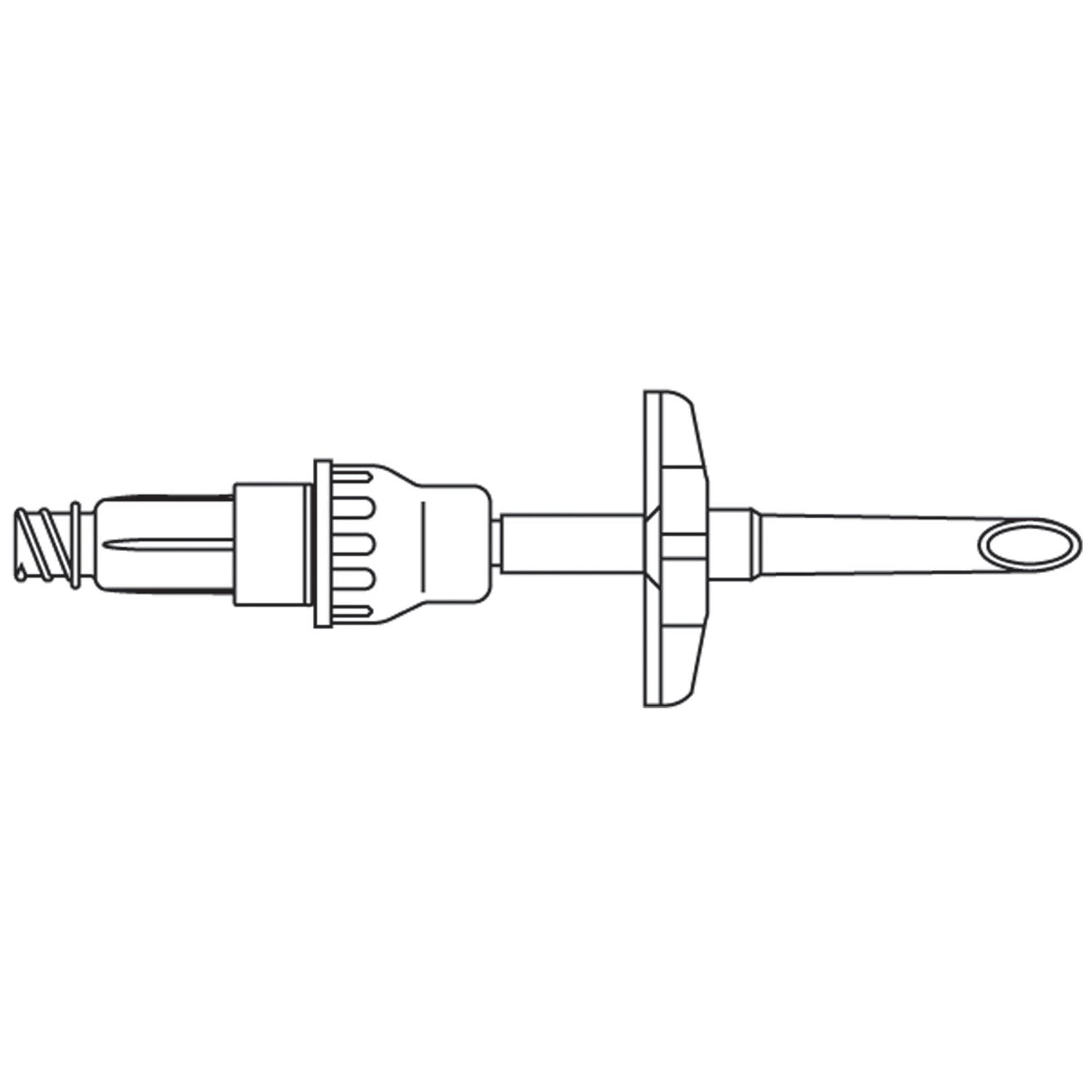 Non-Venting Dispensing Pin, One-Way Valve & ULTRASITE Valve, For Aspiration of Medication From Inverted Bags or Semi-Rigid Plastic Containers, DEHP-Free, Latex Free (LF), 50/cs (Rx) (Item is Non-Returnable) (Continental US+HI Only, Excluding IN and ND)