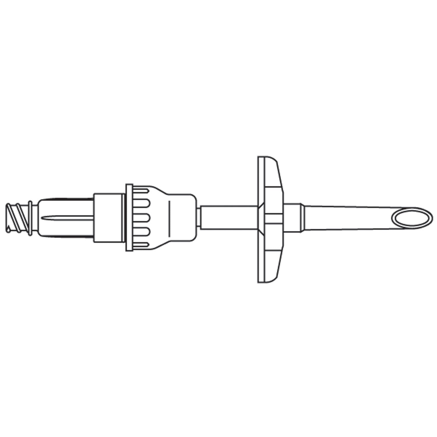 Non-Venting Dispensing Pin, One-Way Valve & ULTRASITE Valve, For Aspiration of Medication From Inverted Bags or Semi-Rigid Plastic Containers, DEHP-Free, Latex Free (LF), 50/cs (Rx) (Item is Non-Returnable) (Continental US+HI Only, Excluding IN and ND)