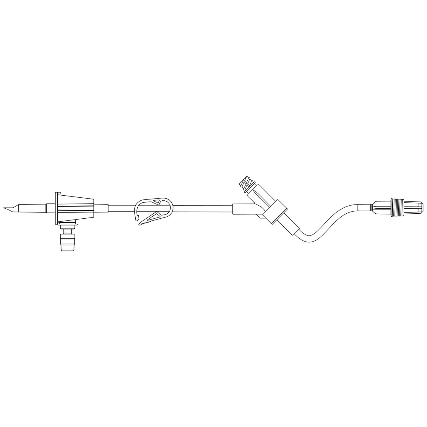 Tevadaptor Connecting Set, ULTRASITE Needle-Free Valve, Secondary Tubing Set, For Closed Drug Preparation & Administration of IV Medication, Latex Free (LF), 19"L, 100/cs (Rx) (Item is Non-Returnable) (Continental US+HI Only, Excluding IN and ND) (To Be DISCONTINUED)