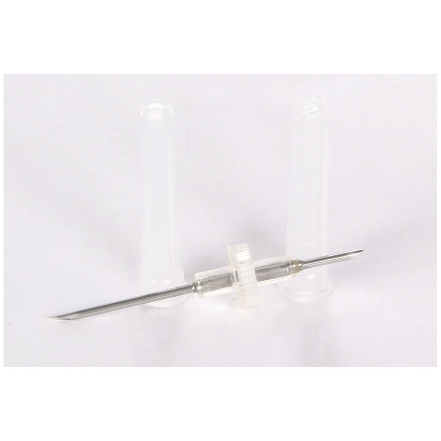 Double-Ended Transfer Needle, Proximal, 17G x 1_" Needle Opposite 17G x _" Needle, DEHP & Latex Free 100/cs