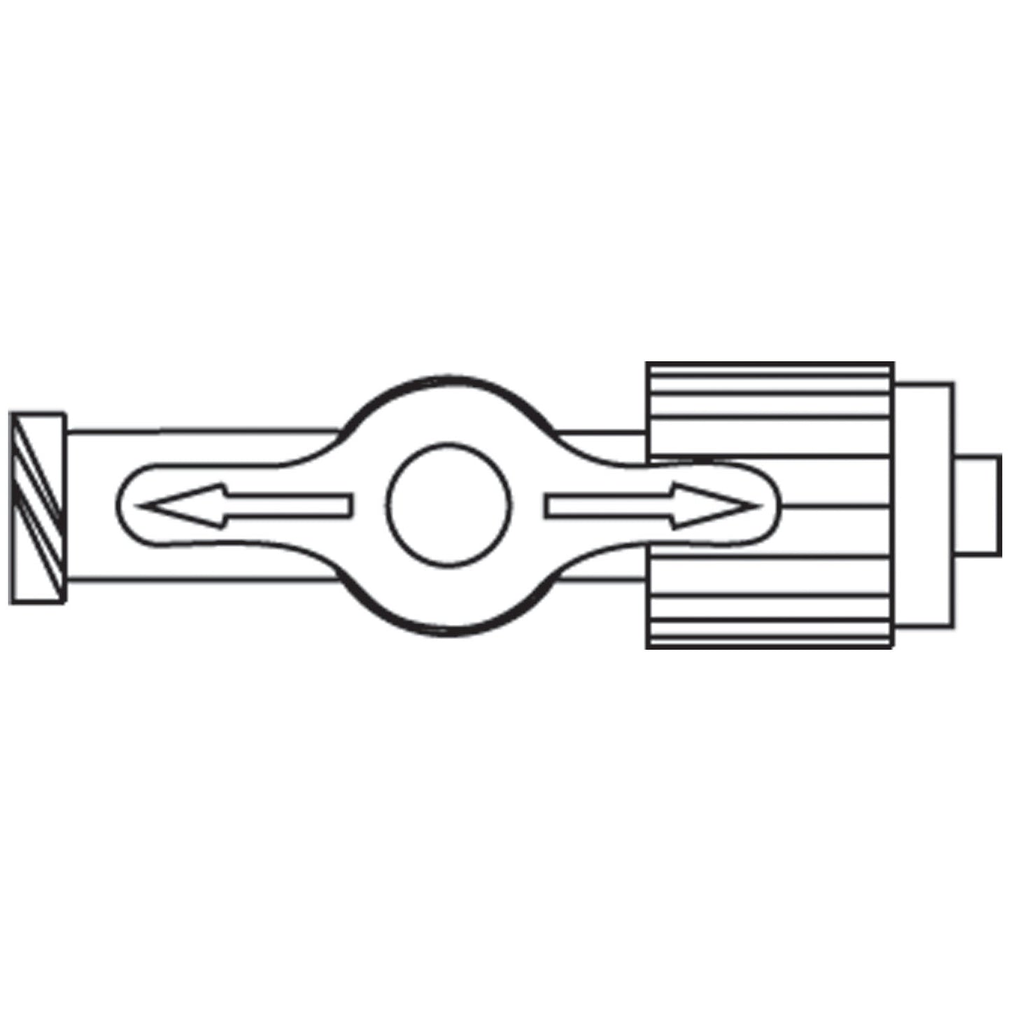 Discofix One-Way Stopcock, Female Luer Lock Port &  SPIN-LOCK Adapter, Port Covers, Lipid Resistant, DEHP, Latex Free (LF), 100/cs (Rx) (Item is Non-Returnable) (Continental US+HI Only, Excluding IN and ND)
