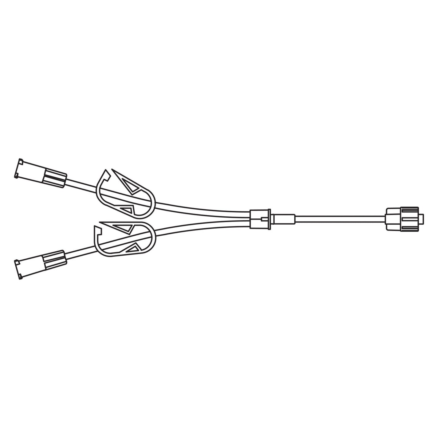 Small Bore Y-Extension Set, All Luer Lock Connections, Dual On/Off Clamps, 0.45mL Priming Volume, 7"L, DEHP & Latex Free (LF), 100/cs (Rx) (Item is Non-Returnable) (Continental US+HI Only, Excluding IN and ND) (Temporarily Unavailable for Sale)