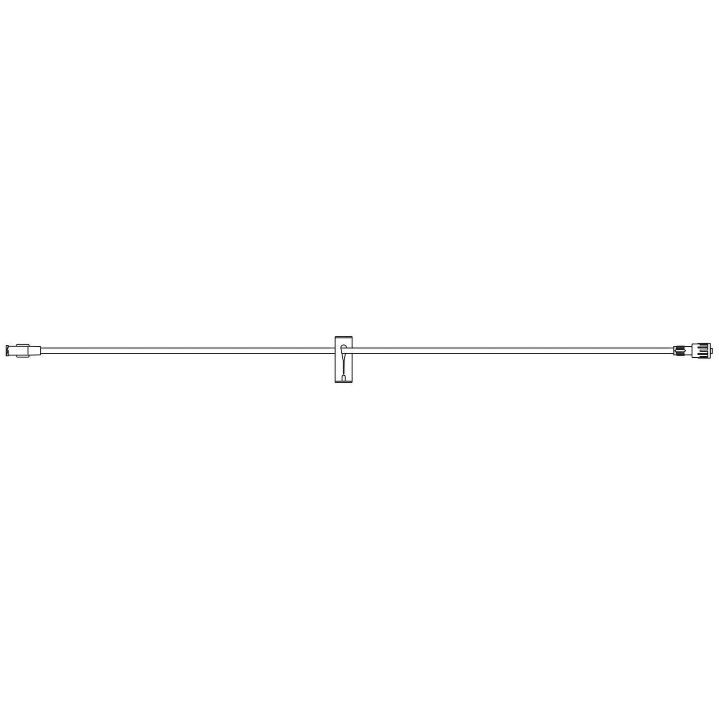 Standard Bore Extension Set, Female Luer Connector, Distal SPIN-LOCK Connector, Slide Clamp, DEHP & Latex Free (LF), 4.3mL Priming Volume, 30"L, 100/cs (Rx) (Item is Non-Returnable) (Continental US+HI Only, Excluding IN and ND)
