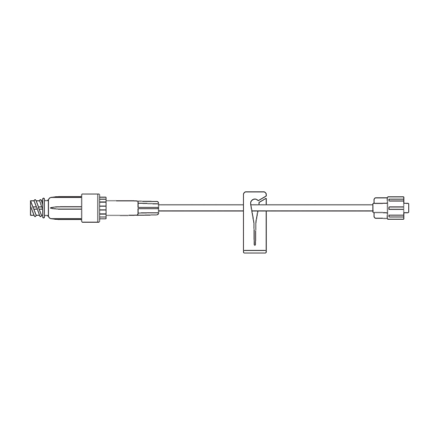 Small Bore Extension Set, Bonded ULTRASITE & Male Luer Lock Connection, DEHP Free & Latex Free (LF), 0.61mL Priming Volume, 8"L, 100/cs (Rx) (Item is Non-Returnable) (Continental US+HI Only, Excluding IN and ND)