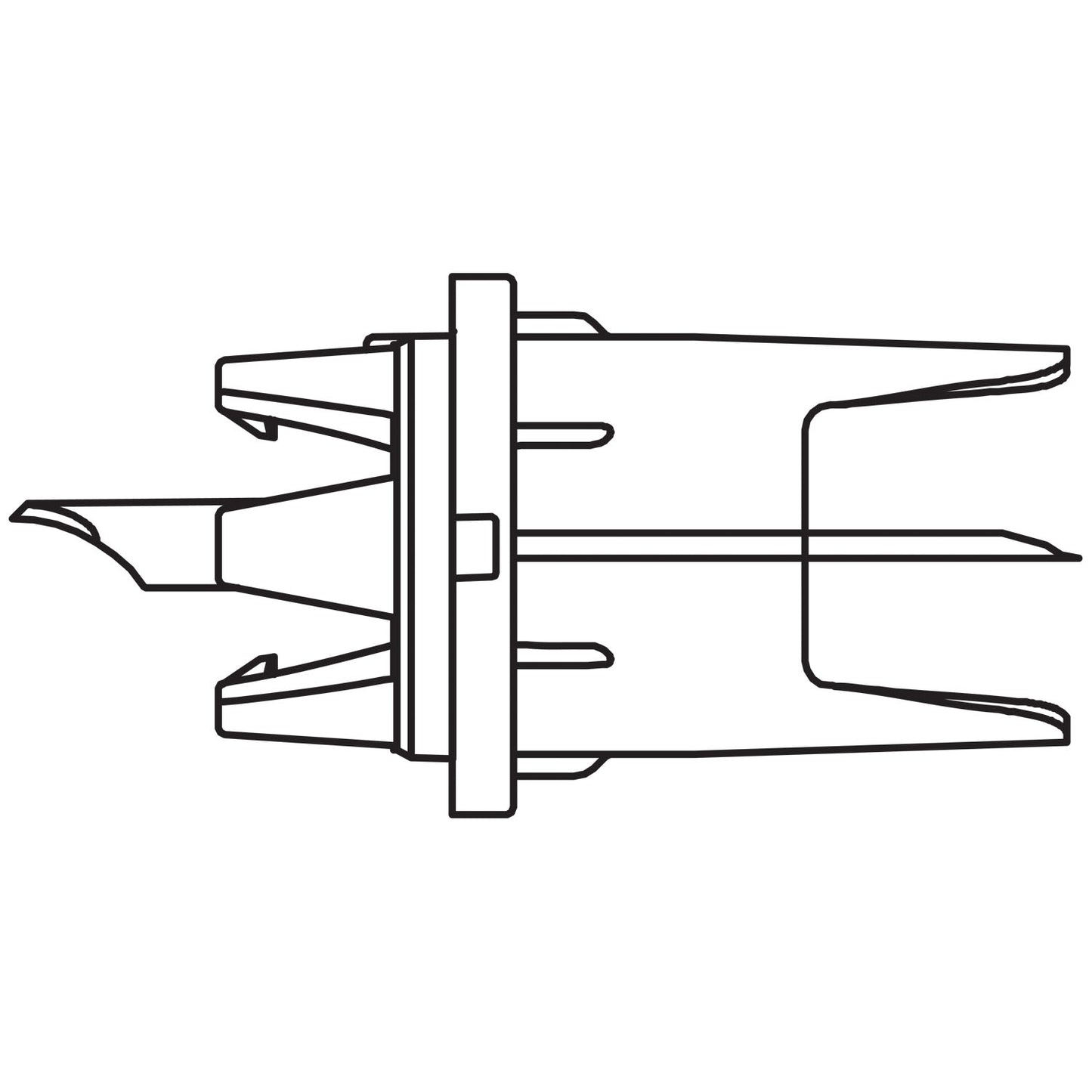 Binary Connector For 250mL EXCEL IV Container, Steel Bag Spike,  White Cap, DEHP & Latex Free (LF), 200/cs (Rx) (Item is Non-Returnable) (Continental US+HI Only, Excluding IN and ND) 