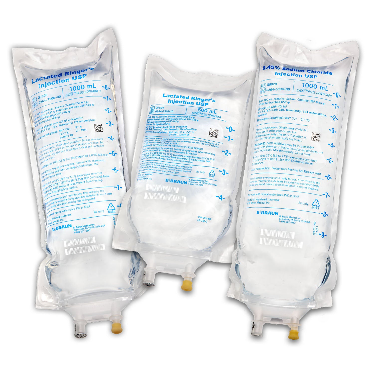 500mL Lactated Ringers Injections USP in Excel Plus IV Container (Rx) (Item is Non-Returnable), 24/cs (Continental US+HI Only, Excluding IN and ND)