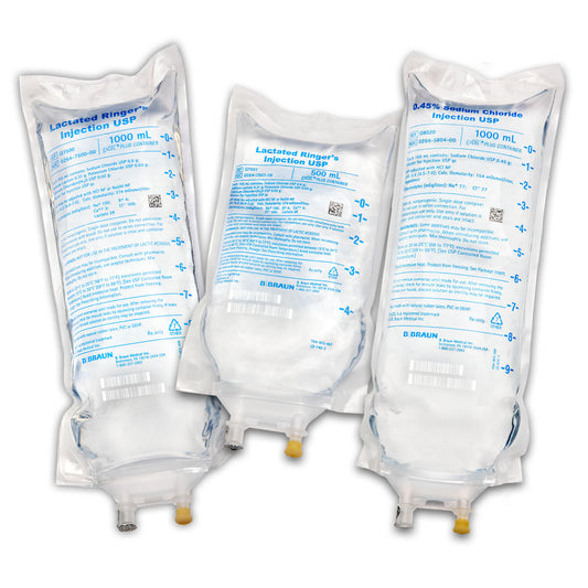 500mL Lactated Ringers Injections USP in Excel Plus IV Container (Rx) (Item is Non-Returnable), 24/cs (Continental US+HI Only, Excluding IN and ND)