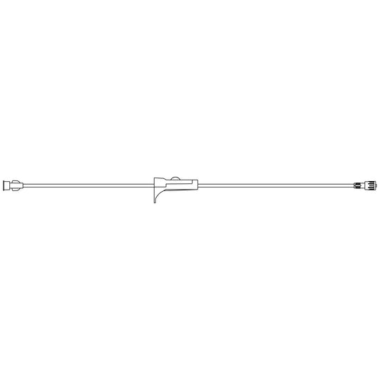 Standard Bore Extension Set, Female Adapter, Large Bore Tubing, Roller Clamp, SPIN-LOCK Connector, 4.5mL Priming Volume, 30"L, DEHP & Latex Free (LF), 50/cs (Rx) (Item is Non-Returnable) (Continental US+HI Only, Excluding IN and ND)