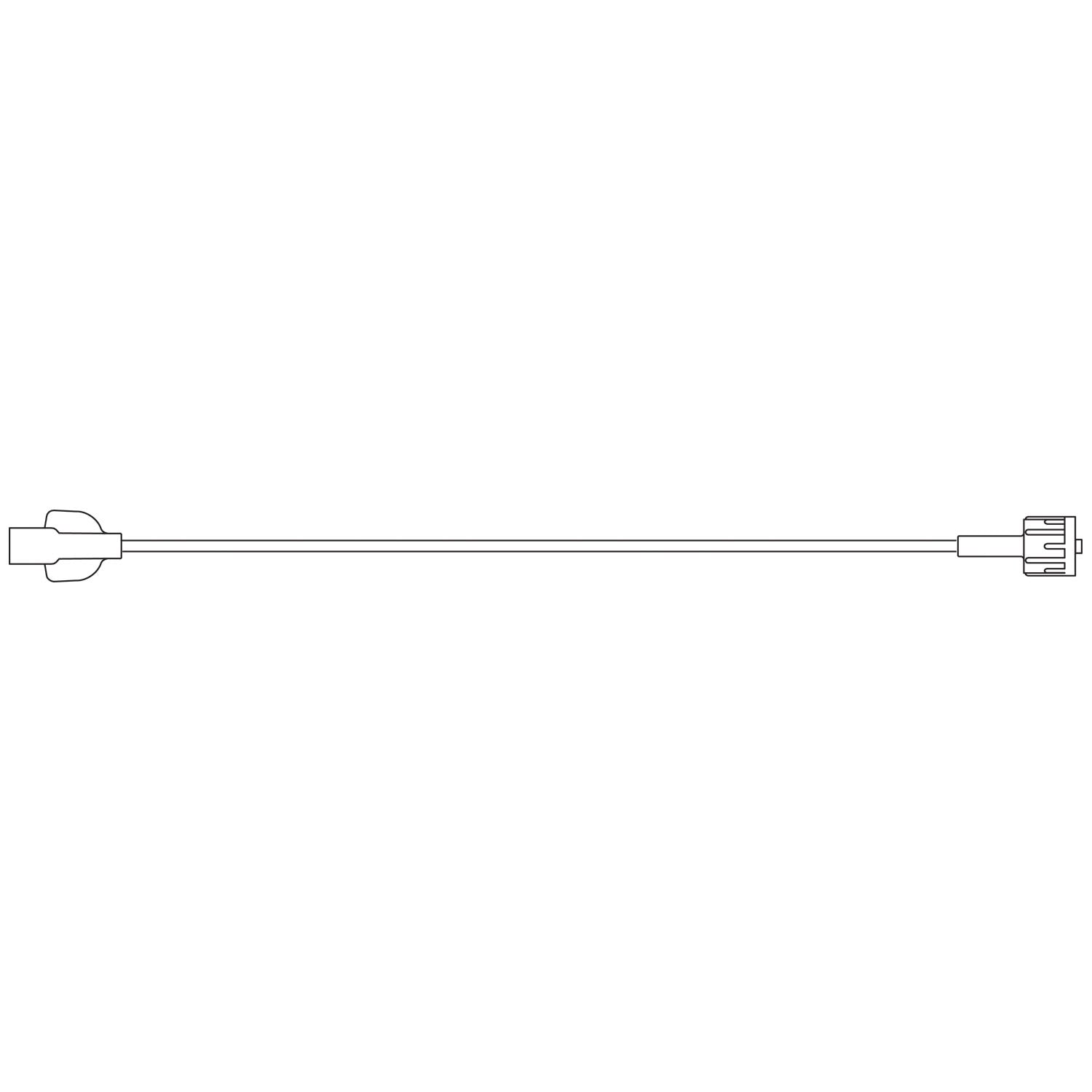 Extension Set, PVC-Free Fluid Path, 0.03" ID, Male & Female Luer Locks, Use For Higher Flow Rates & Vicous Fluids, 0.6mL Priming Volume, 36"L, Latex Free 50/cs