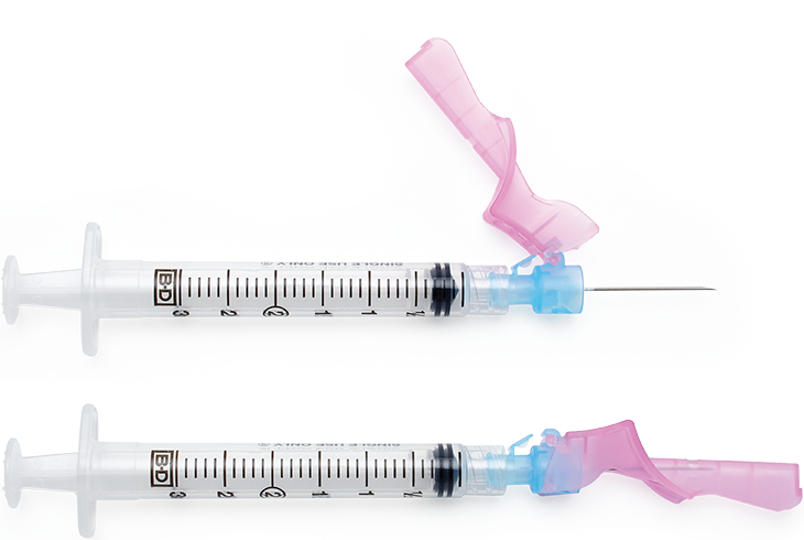 Syringe with Eclipse Needle, 3 ml, Luer Lock, 23G x 1.5", RB, Thin Wall, 50/pk, 6 pk/cs (Continental US Only) (Drop Ship Requires Pre-Approval)
