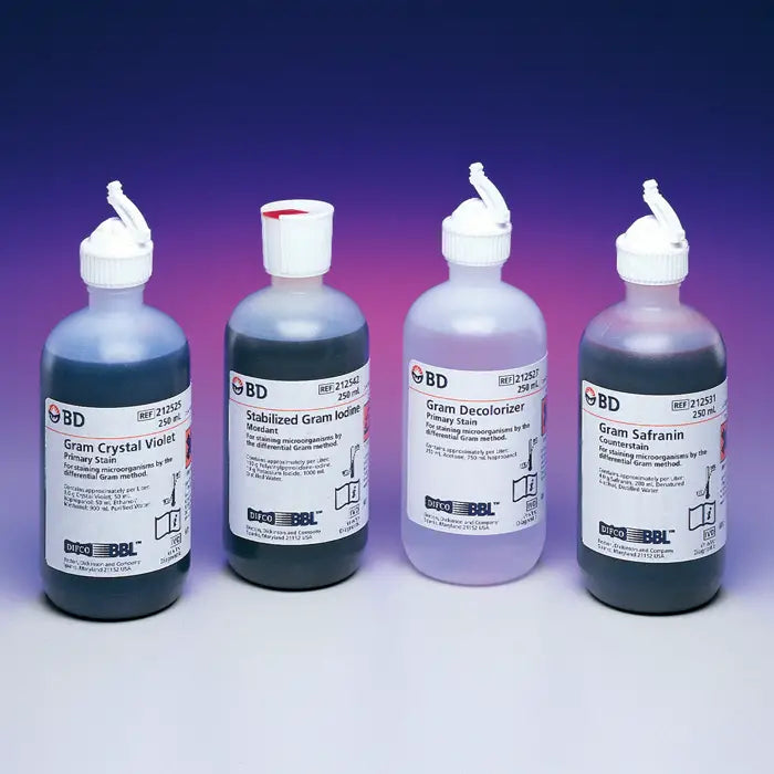 BBL Gram Decolorizer, 250ml, 4/pk (Non-Returnable) (Continental US Only) (Drop Ship Requires Pre-Approval)
