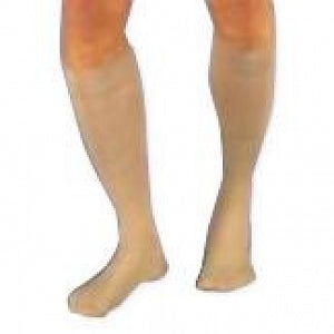 Compression Stocking, Knee Relief, 15-20mmhg, Closed Toe, Small, Beige, 1/pr (Continental US Only)