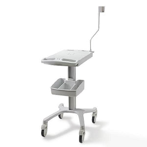 ELI Cart for Outpatient Care, Work Surface 22" x 16", (4) Swivel Casters with Brakes, Accessory Bin, Holster for WAM or AM12 Acquisition Module, to be used with ELI 280 ECG, ELI 150c ECG or 250c ECG (US Only)