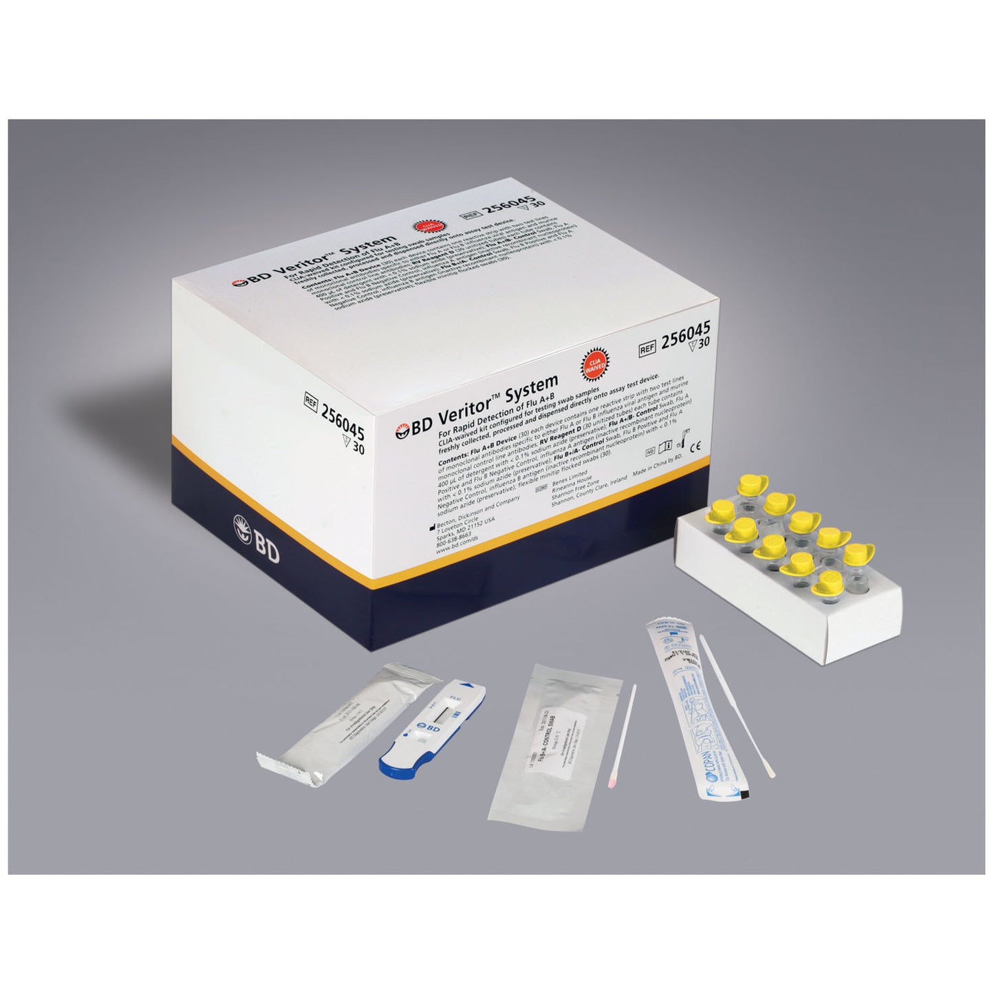 Influenza A+B Clinical Kit, Mod Complex, 30 test/kt (Short-Dated, Minimum Expiry Lead is 60 days; Non-returnable; Non-refundable) (Continental US Only) (Drop Ship Requires Pre-Approval)