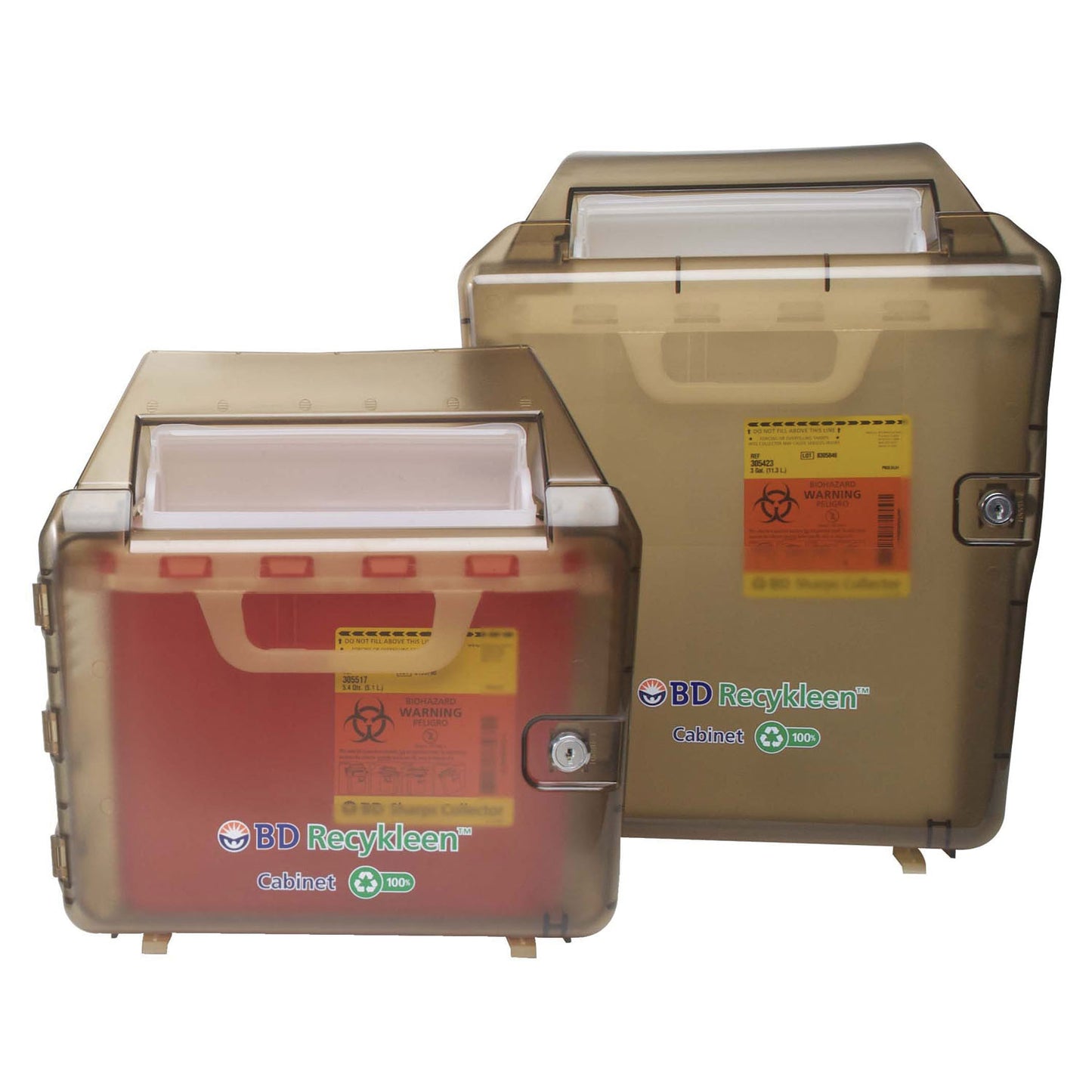 Recycled Brown Locking Wall Cabinet, Shield, 2/3 Gal (Continental US Only) (Drop Ship Requires Pre-Approval)