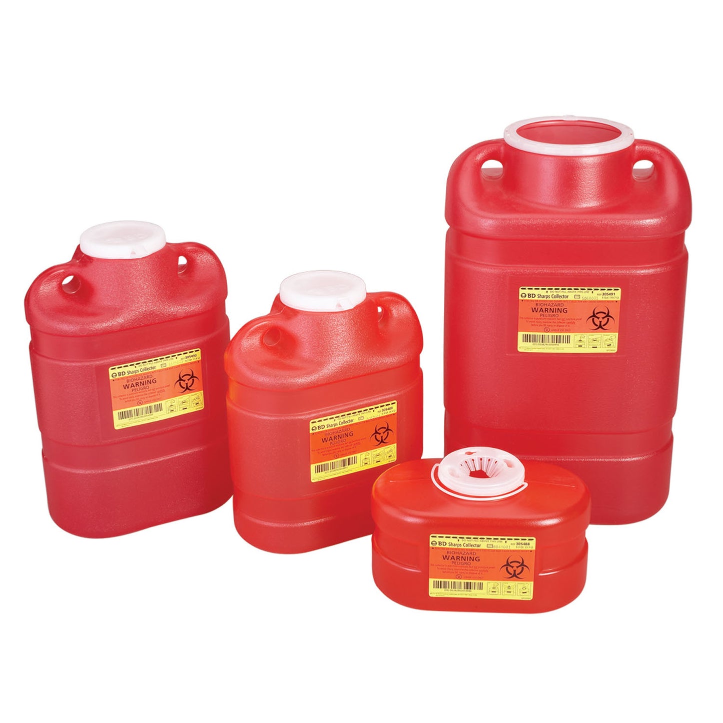 Sharps Collector, 8.2 Qt, Medium, Red, 12/cs (15 cs/plt) (Continental US Only) (Drop Ship Requires Pre-Approval)