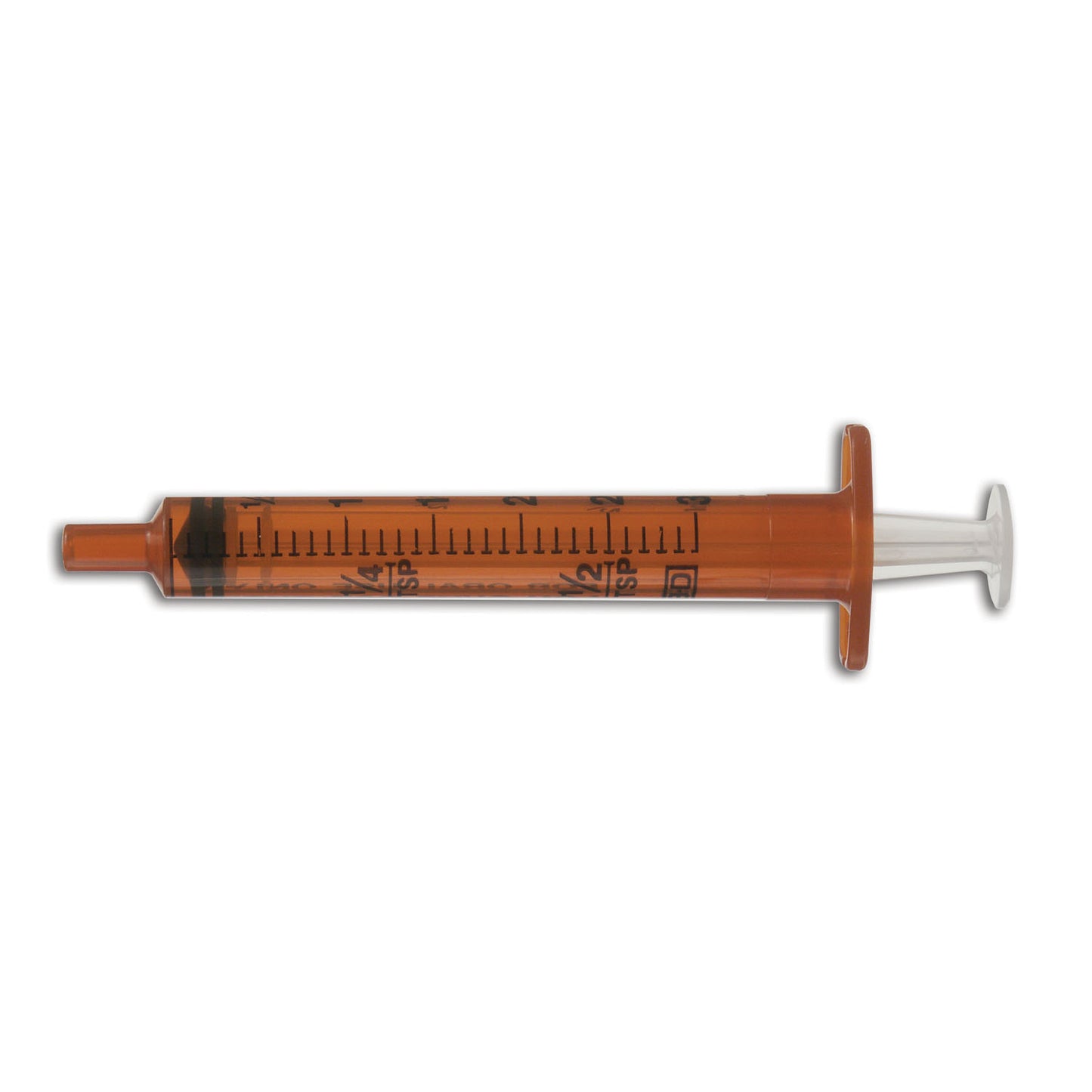 Oral Syringe, Amber, 3mL, Tip Cap, 100/pk, 5 pk/cs (Continental US Only) (Drop Ship Requires Pre-Approval)