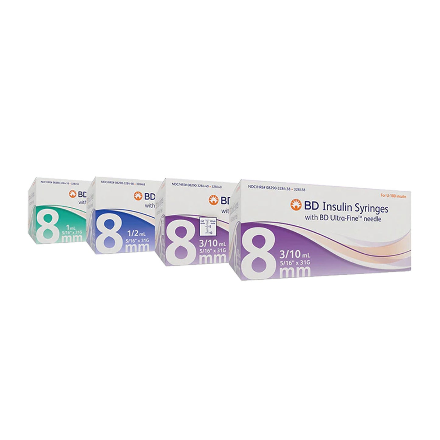 Insulin Syringe w/ Ultra-Fine Needle, 31G x 5/16", 0.3mL, _ Unit, 100/bx, 5 bx/cs (Continental US Only) (Drop Ship Requires Pre-Approval)