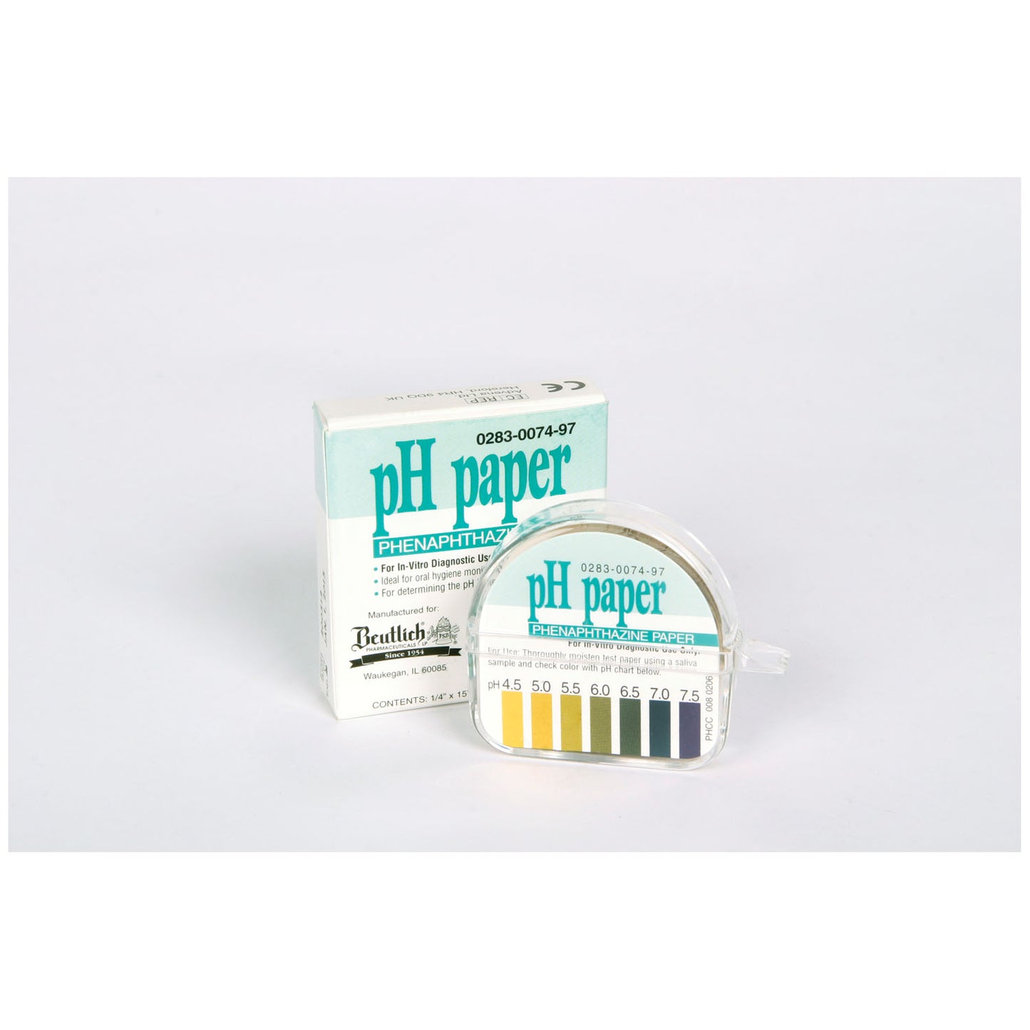 pH Paper, 180" Roll, Dispenser
