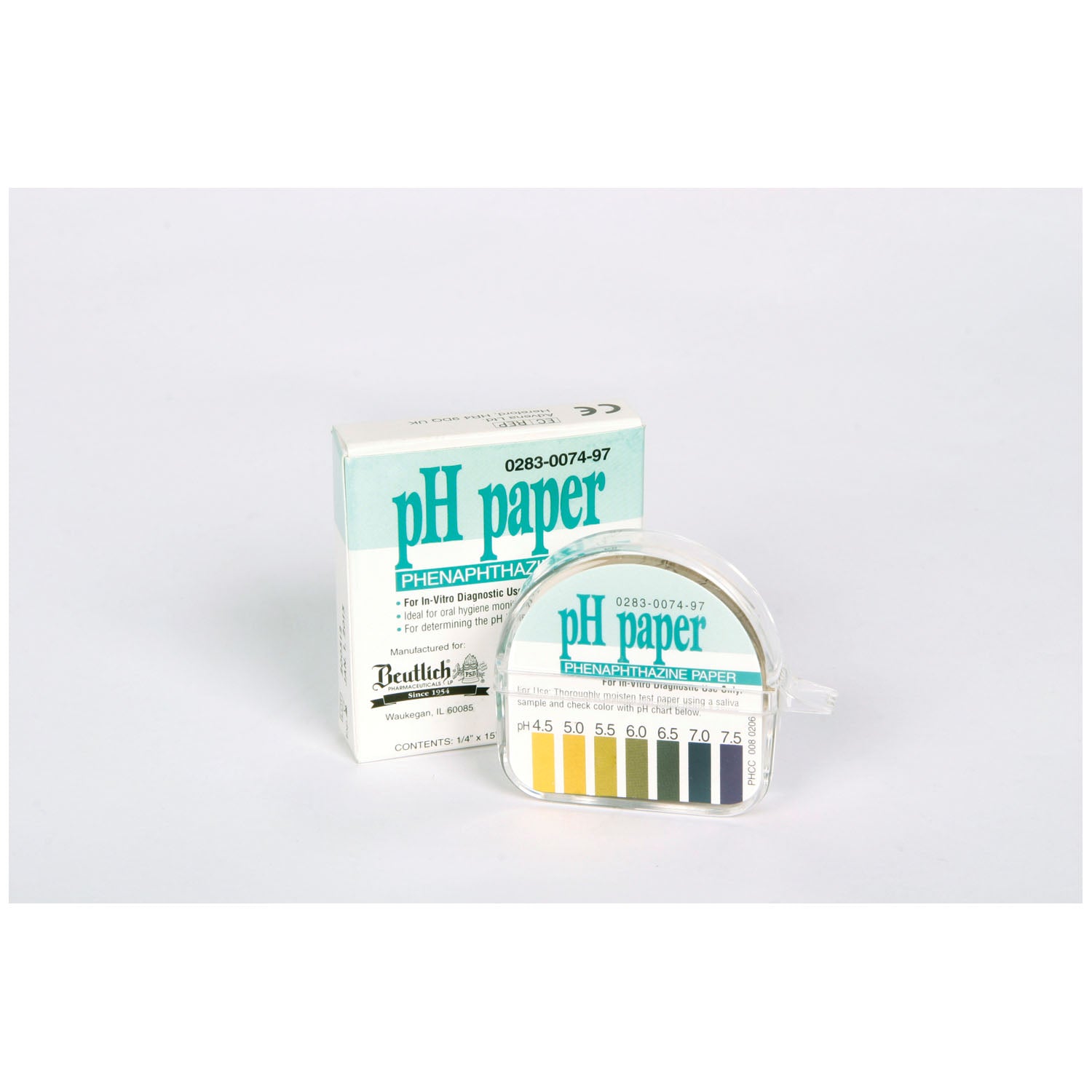 pH Paper, 180" Roll, Dispenser