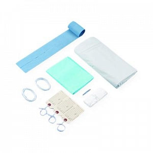 Post Mortem Kit, Yellow, Straight Zipper, 3 White, 3 Yellow Tags, 10/cs