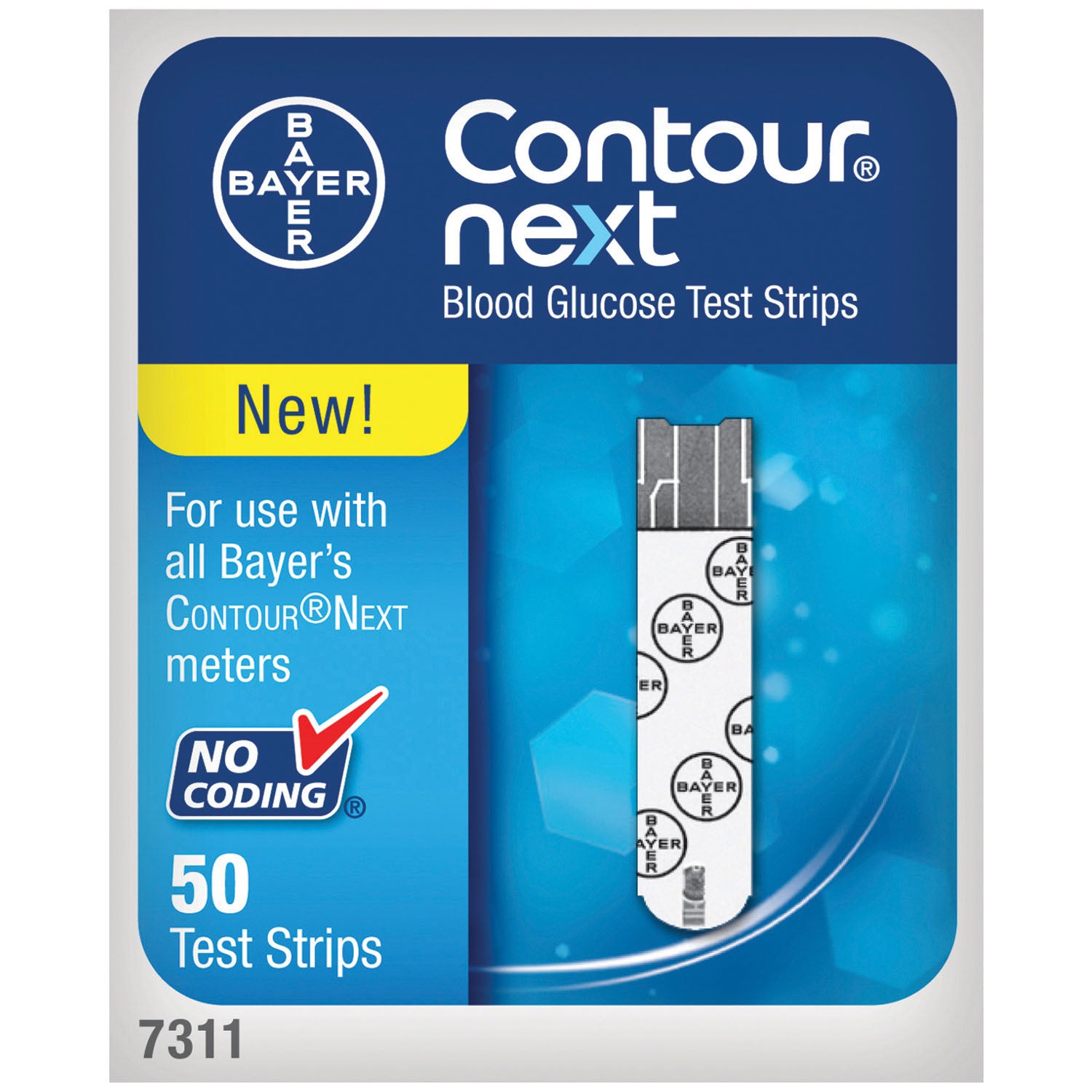 Blood Glucose Test Strips, 50/btl (Continental US+HI, PR Only) 