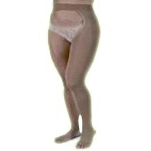 Compression Stockings, Chap Style, 20-30, Open Toe, Left, Beige, Medium (Continental US Only)