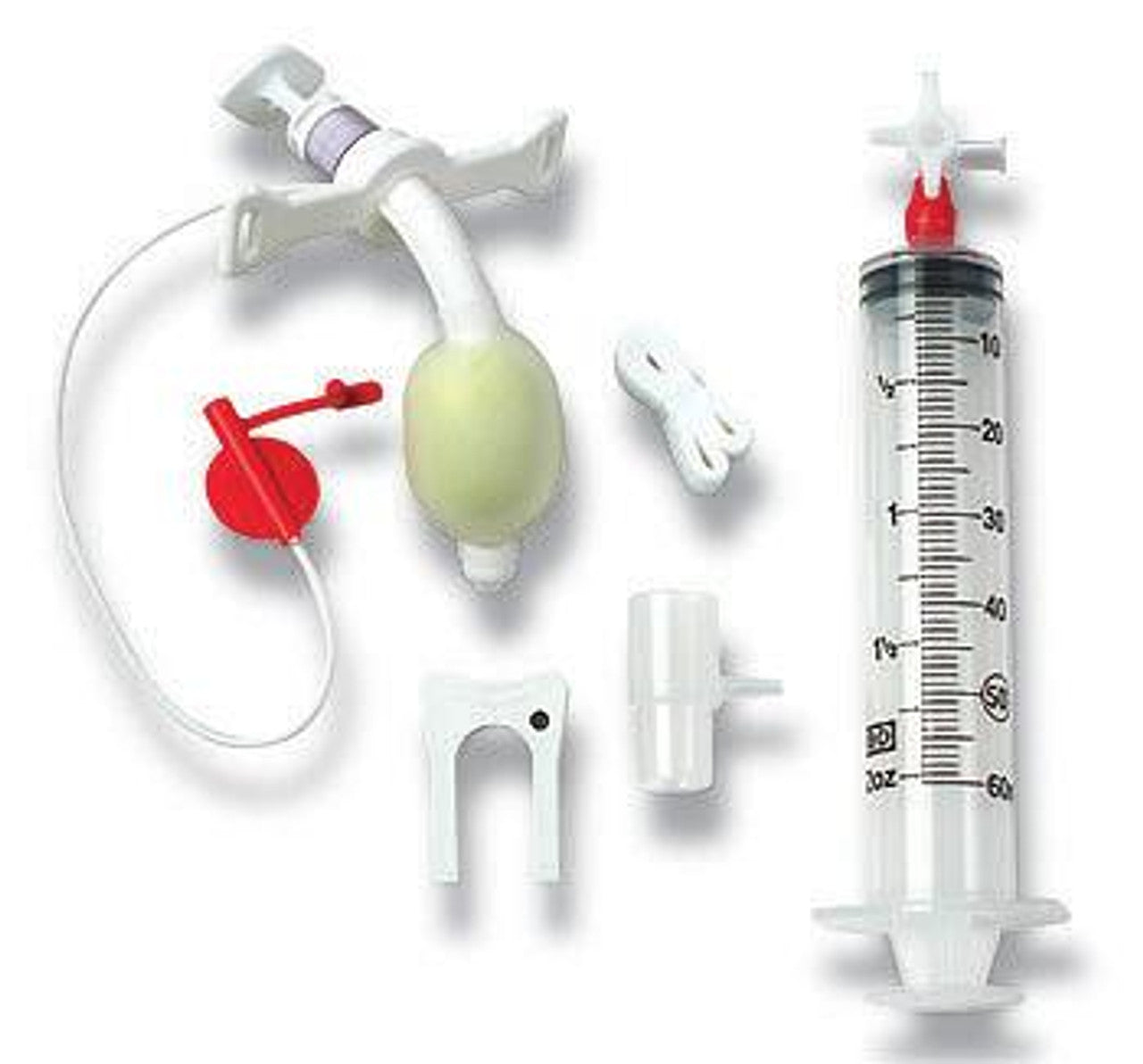 Trach Tube Kit, Adult, 7.0mm ID x 10mm OD x 80mm L, Includes: Obturator, SidePort AutoControl Airway Connector, CMD Cuff Inflation Controller, Twill Trach Tie, and 15mm Disconnect Wedge, Sterile (US Only) (Item on Manufacturer Backorder - Inventory Limited when Available)