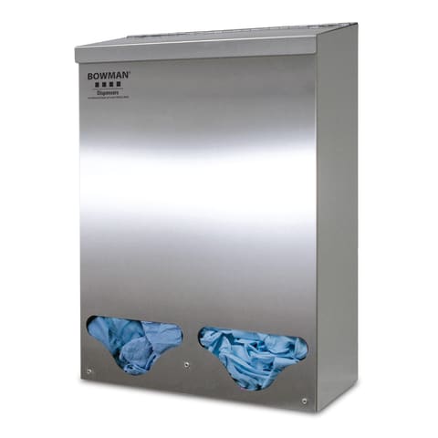 Bulk Dispenser, Double Tall Front Dispensing, Stainless Steel (DROP SHIP ONLY)