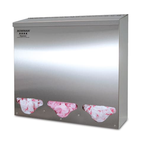 Bulk Dispenser, Triple Tall Front Dispensing, Stainless Steel (DROP SHIP ONLY)