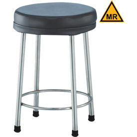 Padding Stool, 15" Diameter, 2" Cushion Seat, Crutch Tips, MRI Safe (DROP SHIP ONLY)