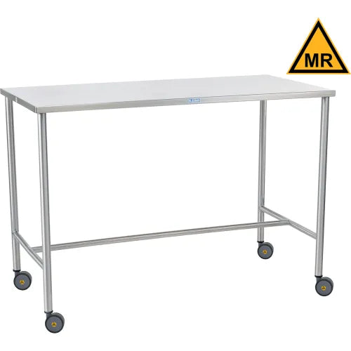 Sawyer Instrument Table 20"W x 34"H x 48"D On Casters MRI Safe (DROP SHIP ONLY)