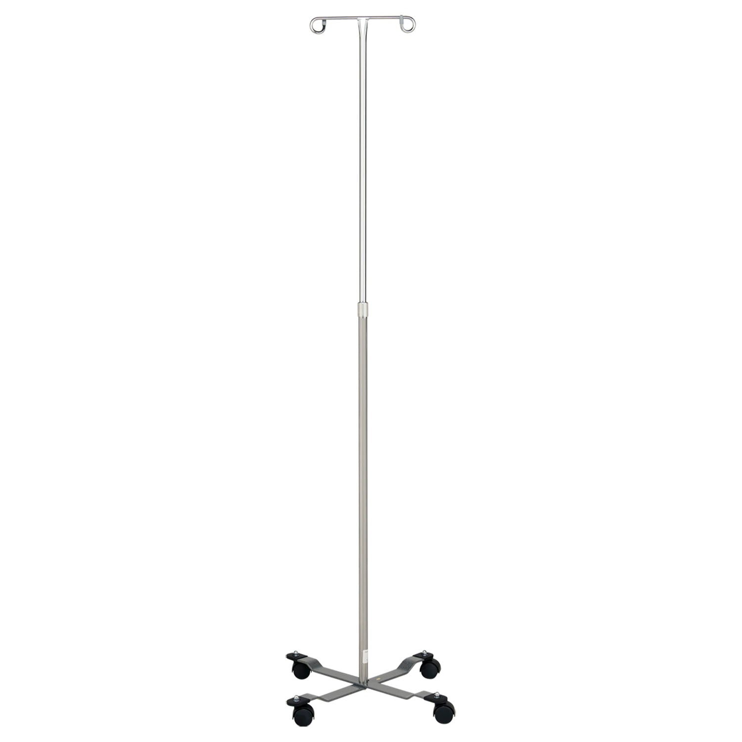 IV Stand, Economy, 2 Hook, Twist Lock, 4 Leg, Painted Base (DROP SHIP ONLY)