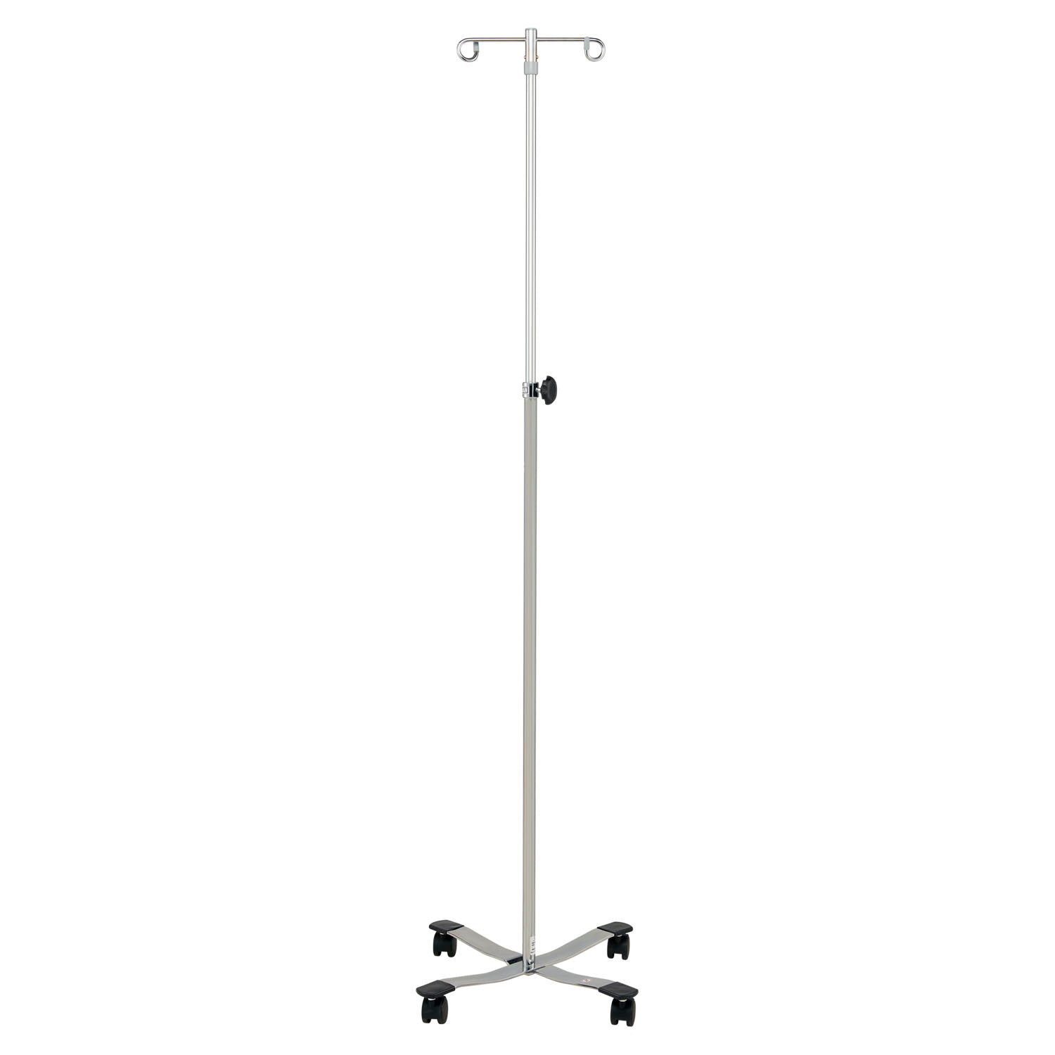 IV Stand, 2 Hook, Tru Loc Mechanism, 4 Leg, Chrome Base (DROP SHIP ONLY)