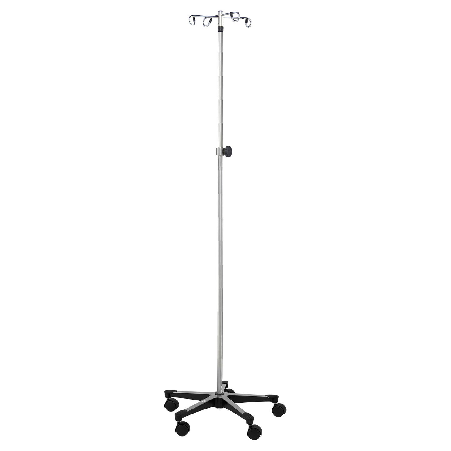 IV Stand, 4 Hook, Tru Loc Mechanism, 5 Leg, Cast Aluminum Base (DROP SHIP ONLY)
