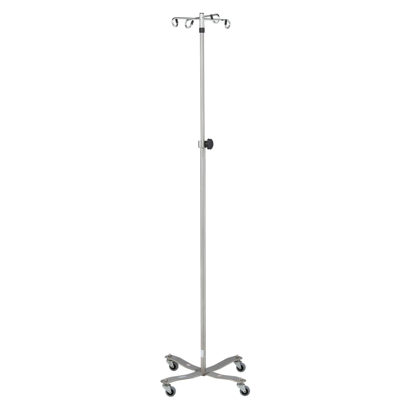 IV Stand, 4 Hook, Tru Loc Mechanism, 4 Leg, Flat Band Stainless Steel Base (DROP SHIP ONLY)