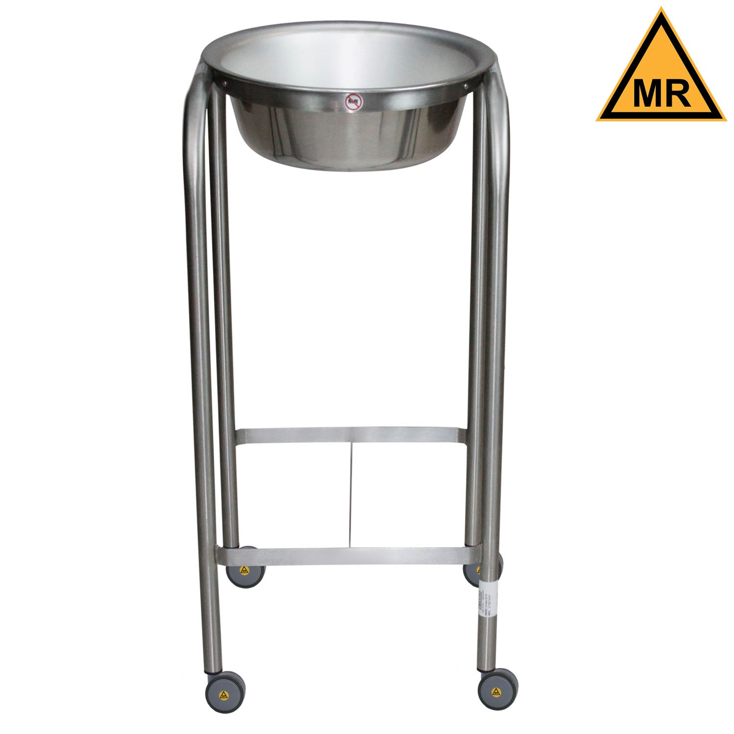 Baker Single Basin Solution Stand, 33"H, Stainless Steel w/Basin, H-Brace, MRI Safe (DROP SHIP ONLY)